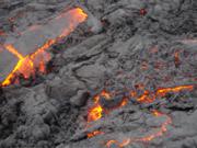 Hot lava from Volcano Pacaya